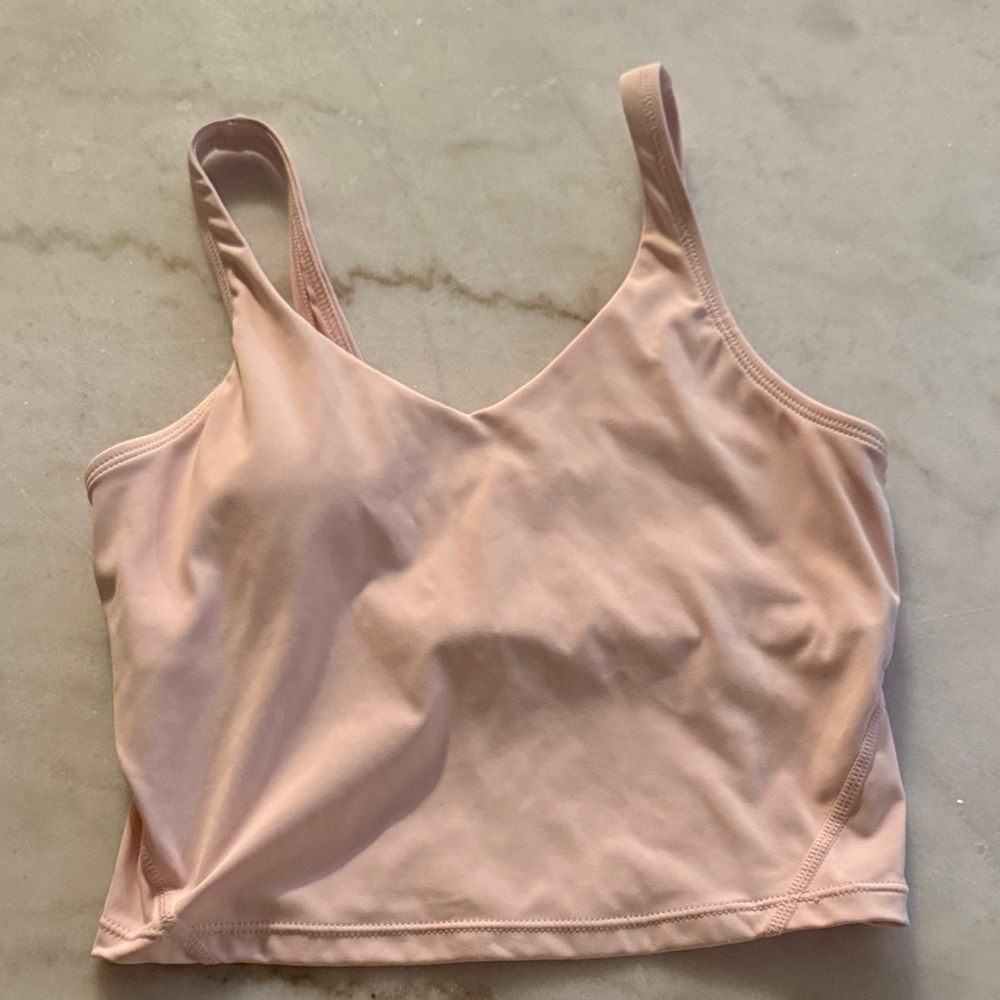 Pink Sleeveless Crop Top